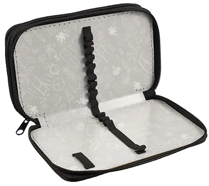 Пенал 2 отделения "Мишка Кря" 19*11, молния, ткань - фото 5