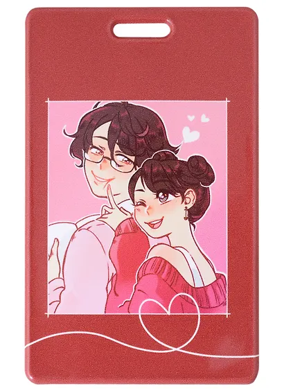 Чехол для карточек Аниме парочка (цветные) - фото 1