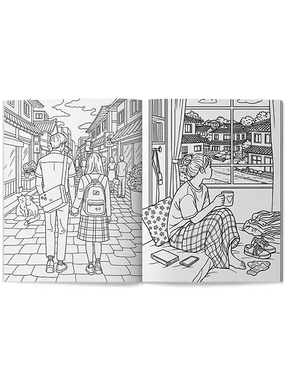 Дорамы: книжка-раскраска - фото 2