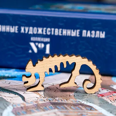 Пазл деревянный Купание разноцветного дракона DaVICI 125 элементов - фото 4