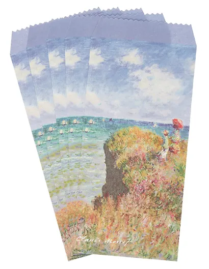 Конверт для денег "Клод Моне. Прогулка по скалам" 5шт/упак - фото 3