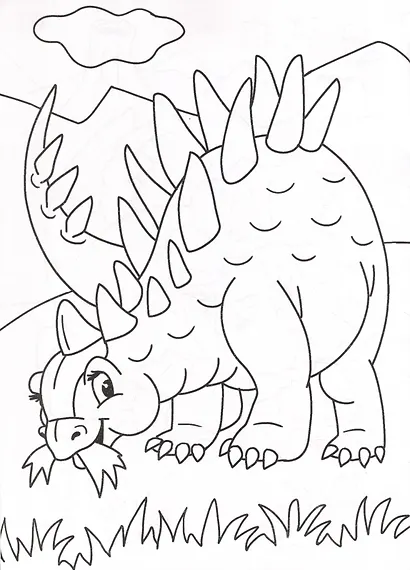 Разукрашка. Динозавры - фото 2