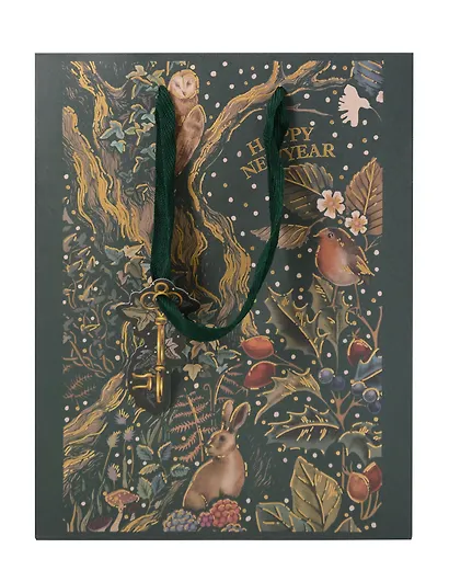 Пакет А5 23*18*10 "В лесу" НГ, бум.мат.ламинат - фото 4