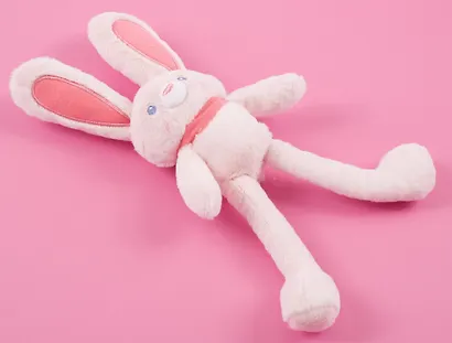 Мягкая игрушка Зайчик с банданой розовый (30см) (14-0899-202505-T47) - фото 4