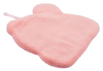 Полотенце Котик с цветочком (флис) (23х22) (12-towel-202508-8) - фото 4