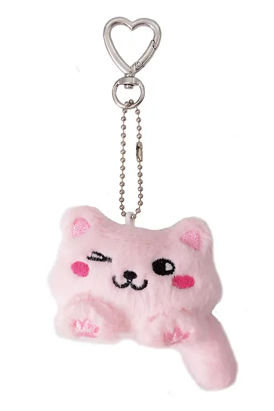 Брелок Котик Лафи (розовый) (плюш) (7см) (12-4305-202509-MAS2) - фото 2