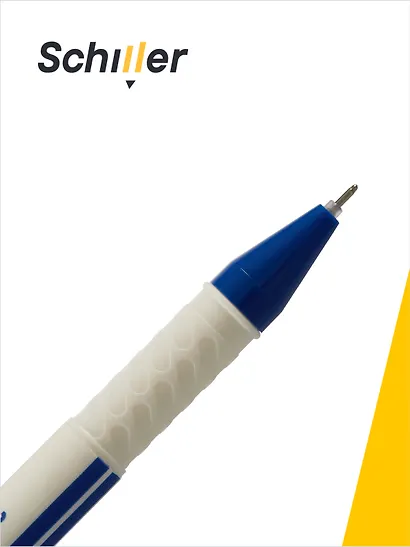 Ручки гелевые пиши-стирай синие 12 штук "No mistakes" 0,5 мм, Schiller - фото 3