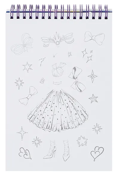 Блокнот для творчества с наклейками и переводными тату "Neo Stars. Венера" А5 - фото 7