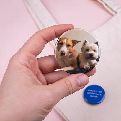 Набор значков "Уважаем твое неправильное мнение", коллекция "Забавные питомцы", 2 шт. - фото 11