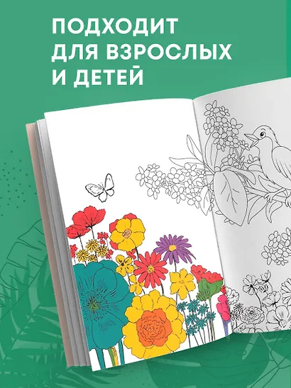 Зачарованный сад: мини-раскраска-антистресс для творчества и вдохновения - фото 7