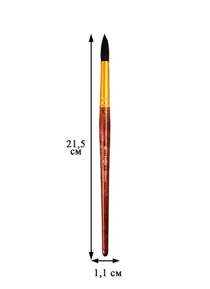 Кисть "Белка" №8 краш.ручка , ГАММА - фото 2