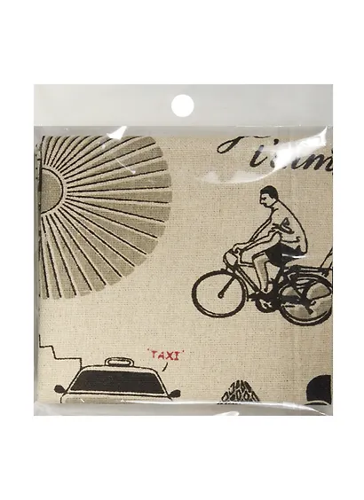 Отрез льна 48*48 см, в пакете с подвесом, Города (11-00530-47) - фото 1