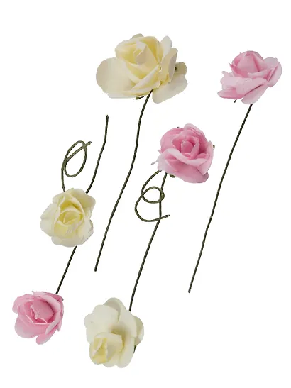 Набор Цветы Paper Flower, 3 +10, молочные и белые (11-21984-B23)+Цветы Paper Flower, 3+ 10, молочные и розовые (11-21984-B22) - фото 11