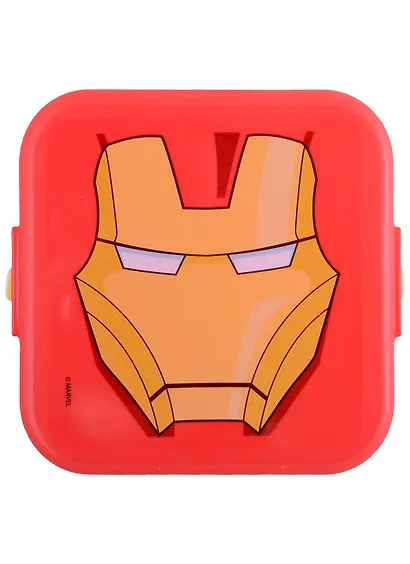Ланч-бокс Мстители Железный человек (пластиковый) (14х14х7) - фото 3