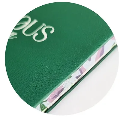 Еженедельник дат. 2026г. А5 64л 130x205 мм "Garden" зеленый, иск.кожа, мягк.переплет, тисн.фольгой, цвет.обрез, скругл.углы - фото 3