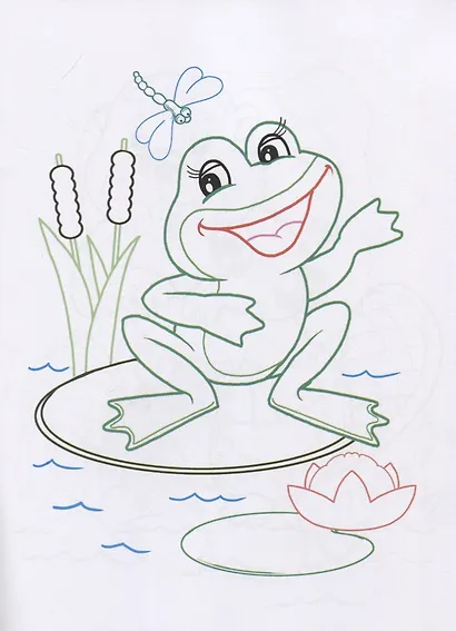 Веселые зверушки. Раскраски с цветным контуром - фото 4