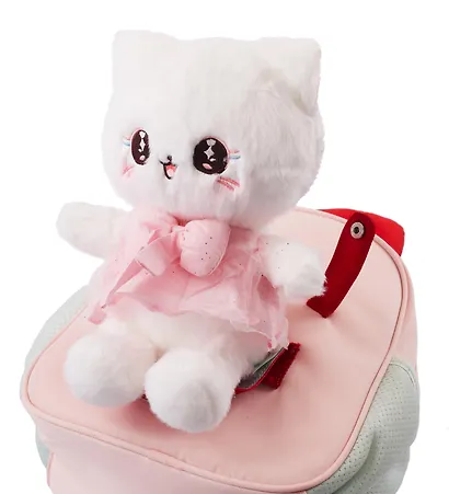 Рюкзак детский Cat "Sun Eight" 30,5*23,5*12,5см, розовый, 1 отделение, 2 кармана, с игрушкой - фото 7