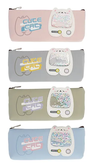 Пенал-косметичка Yoi, Cute cat, в ассортименте - фото 6