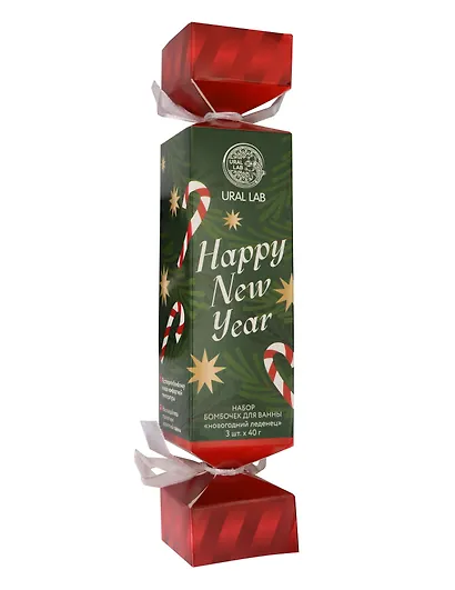 Набор бомбочек Happy New Year Новогодний Леденец (3х40гр) - фото 1