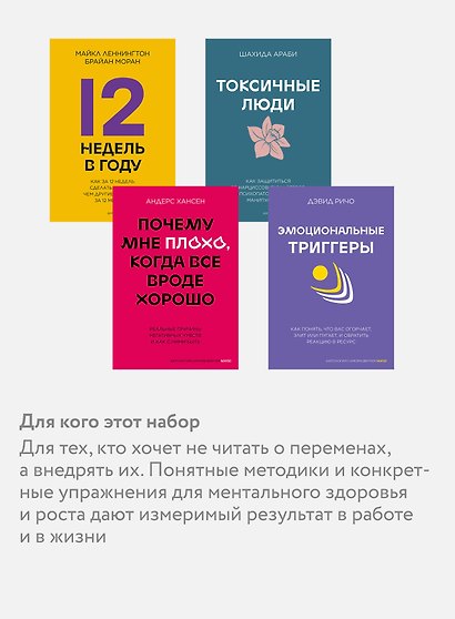 Комплект "Антология саморазвития МИФ" (4 книги в обечайке) - фото 5