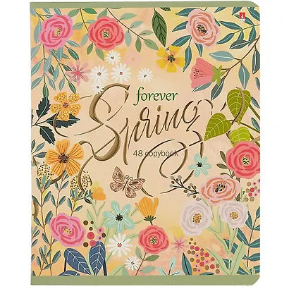 Тетрадь в клетку Альт, "Весна forever", 48 листов, в ассортименте - фото 1