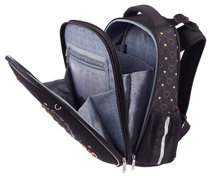 Ранец «Стильный мишка. Ergonomic classic», 2 отделения, 2 кармана, 37×29×17 см, ЭВА, Hatber - фото 5