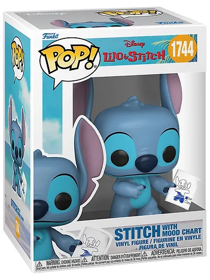 Фигурка Funko POP! Disney Lilo & Stitch S4 Stitch with Mood Chart w/Chase (1744) 90345 - фото 2
