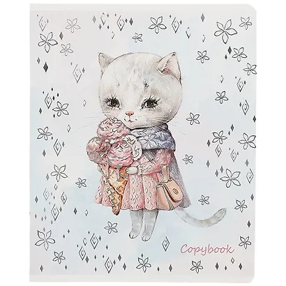 Тетрадь в клетку Феникс+, "Кот с десертом", 48 листов, в ассортименте - фото 5