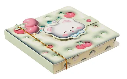 Записная книжка А7 96л "Berry animal 3D" мел.картон, ассорти - фото 6