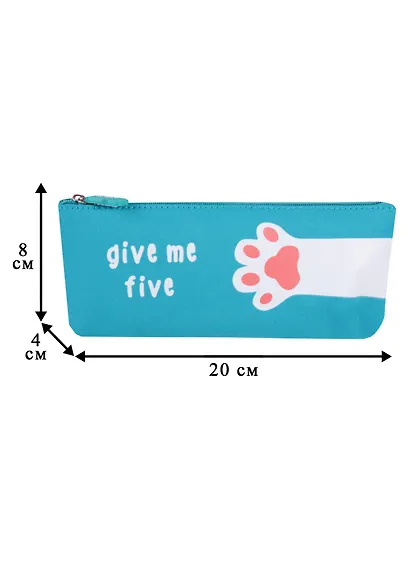 Пенал на молнии Лапа Give Me Five (ткань) (20х8) - фото 4