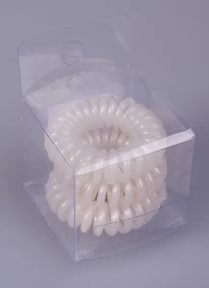 Резинка-браслет для волос белая 3шт  (ПВХ бокс/блистере) 12-03091-С10/12-03914-С10 - фото 2