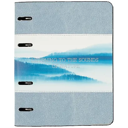 Тетрадь на кольцах в клетку InFolio, Nature синий, 120 листов - фото 1