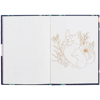 Дневничок для девочек А5 48л "Кошки-русалки" 7БЦ, глянц.пленка, тиснение цв.фольгой, полноцв.блок, офсет 80г/м2 - фото 5