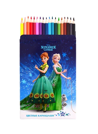 Карандаши цветные Disney, "Холодное сердце", 18 цветов - фото 3