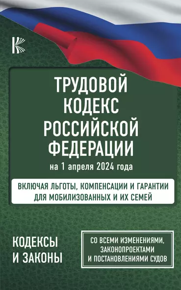 Трудовой кодекс Российской Федерации на 1 апреля 2024 года. Включая льготы, компенсации и гарантии для мобилизованных и их семей. Со всеми изменениями, законопроектами и постановлениями судов - фото 1