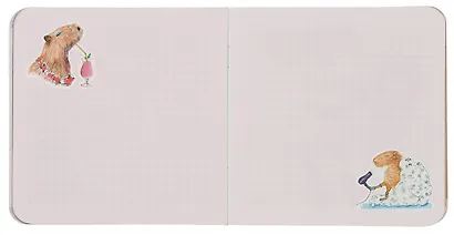 Записная книжка, 32 листа, клетка, 130*130, "Балдежные капибары (розовый)", в ассортименте - фото 8