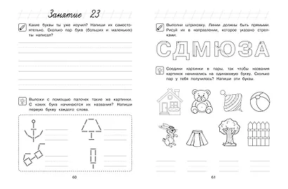 Пишу буквы: для детей 5-6 лет (ч/б) - фото 6