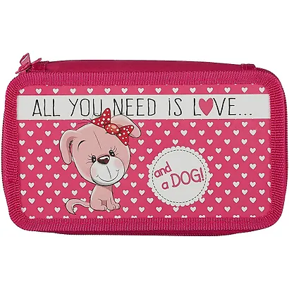 Пенал 2 отделения "Toy pet" 19*11, молния, полиэстер - фото 2