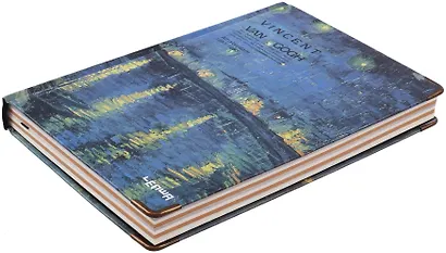 Книга для записей "Ван Гог. Звездная ночь над Роной" А5, твердая обложка - фото 3
