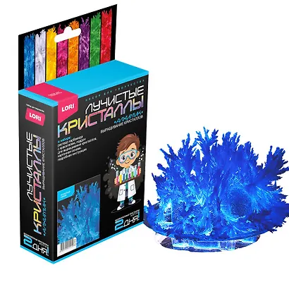 Набор для экспериментов «Лучистые кристаллы. Лучистый синий», Lori - фото 7
