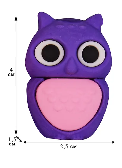 Ластик "Яркие совы.Owls", ассорти, Sunbaby - фото 2