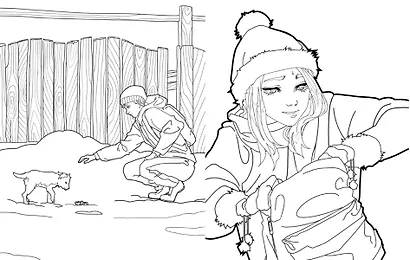 Зайчик. Раскраска - фото 10