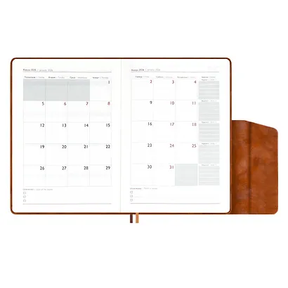Ежедневник дат. 2026г. А5 176л "Тиволи глосс" коричневый, кожзам, тв.переплет, блинт.тиснение, офсет, справ.мат-лы, закругл.углы, 2 ляссе, инд.уп - фото 11