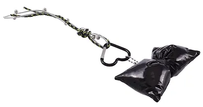 Брелок-обвес на сумку «Бантик черный» - фото 3