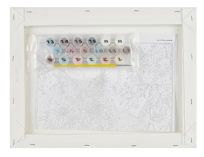 Картина по номерам LORI "Кот-художник", холст на подрамнике 30х40 см - фото 5