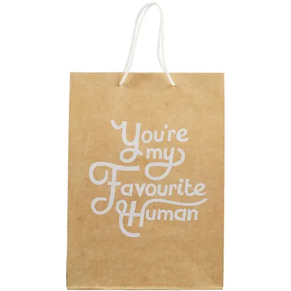 Пакет А4 "You are my favourite human" крафт, нейтр. - фото 2