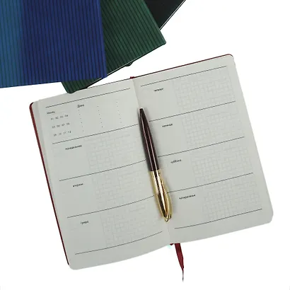 Ежедневник недатированный А5 136 листов, "Studio" синий - фото 4