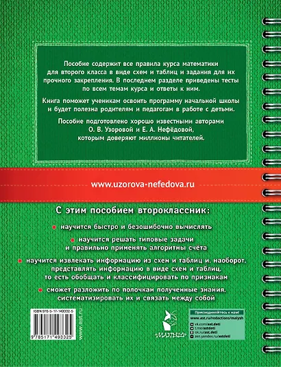 Математика в схемах и таблицах. Все темы школьного курса. Тесты с ответами: 2 класс - фото 2