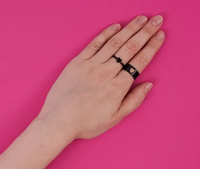 Набор парных колечек «Сердечки-пазлы», 2 штуки, металл, Lafilaf - фото 7