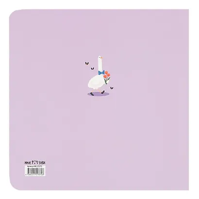 Записная книжка 170*170мм 40л "Quack-Quack", soft-touch ламинация, выборочный УФ-лак, скоба - фото 5